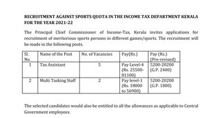 Sarkari Naukri, Govt Job, Income Tax Department Vacancy, Govt Job 2021
