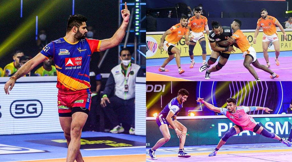 Pro Kabaddi League 2021-22 4th Day Results UP Yoddha Puneri Paltan Jaipur Pink Panthers Pradeep Narwal