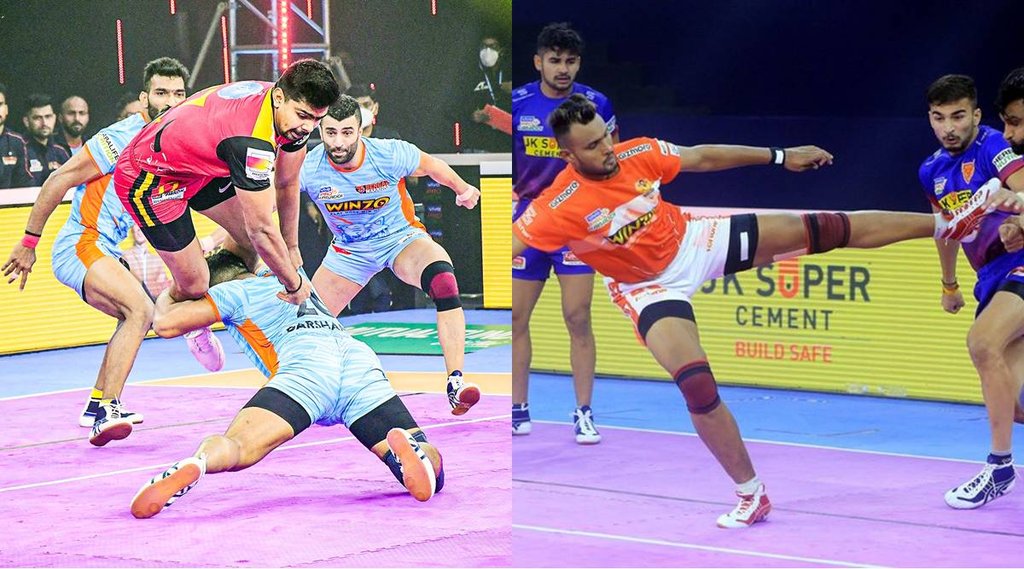 Pro Kabaddi League 2021-22 Bengaluru Bull Beats Bengal Warriors Gujarat Giants Dabang Delhi Played Tie