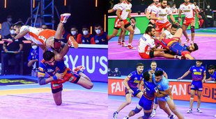 Pro Kabaddi League 2021-22 PKL Gujarat Giants UP Yoddha Dabang Delhi Bengal Warriors Naveen Kumar Pradeep Narwal