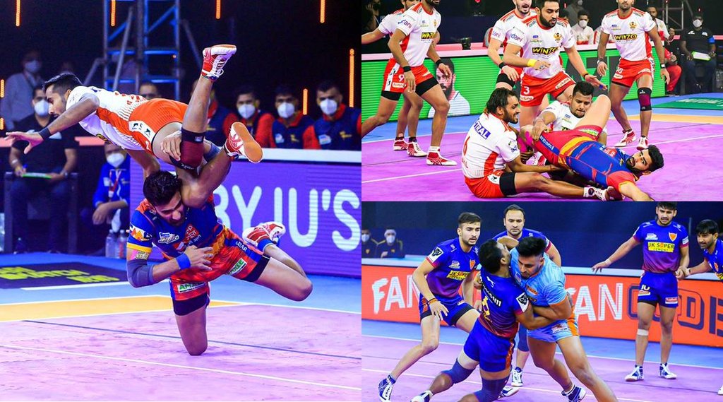 Pro Kabaddi League 2021-22 PKL Gujarat Giants UP Yoddha Dabang Delhi Bengal Warriors Naveen Kumar Pradeep Narwal