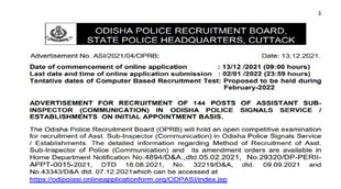 Police Recruitment 2021