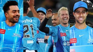 Rashid Khan Adelaide Strikers Wes Agar Big Bash League Melbourne Renegades ADS vs MLR