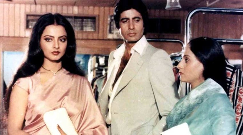 रेखा और अमिताभ बच्चन की जोड़ी सिनेमा की सबसे चर्चित और हिट जोड़ियों में प्रमुख है। दोनों ने साथ में कई ब्लॉकबस्टर फिल्मों में साथ काम किया। यश चोपड़ा की फिल्म सिलसिला में रेखा ने अमिताभ की पत्नी जया बच्चन के साथ बी काम किया।