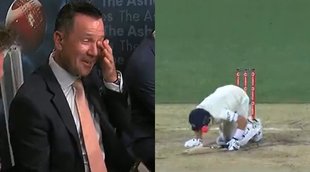 Ashes English captain Joe Root private part groin Former Australia captain Ricky Ponting tears Watch Video