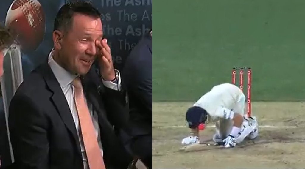 Ashes English captain Joe Root private part groin Former Australia captain Ricky Ponting tears Watch Video