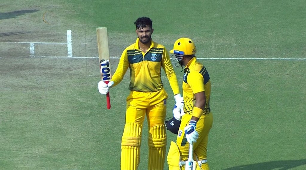 Ruturaj Gaikwad Vijay Hazare Trophy Chhattisgarh vs Maharashtra Venkatesh Iyer Atharva Taide Chirag Khurana