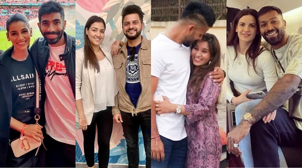 Sachin Tendulkar Jasprit Bumrah Suresh Raina Nitish Rana Hardik Pandya Virat Kohli Wives