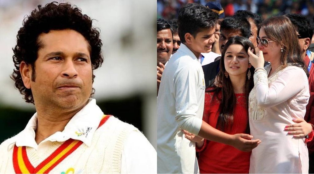 sara-tendulkar-apologized-with-brother-arjun-tendulkar-by-sachin-tendulkar-wife-anjali-tendulkar-was-seen-crying-in-farewell-speech-video
