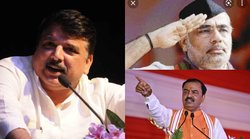 नरेंद्र मोदी की फोटो शेयर कर बोले संजय सिंह- काली टोपी वालों का दिल दिमाग दोनों काला होता है, केशव मौर्या ने किया पलटवार