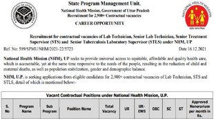 UP NHM Recruitment 2021
