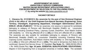 UPSC, UPSC Vacancy, UPSC Job, Sarkari Naukri 2021