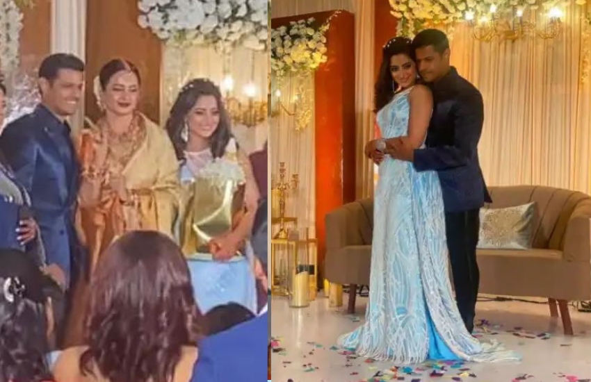 ऐश्वर्या और नील के साथ रेखा काफी देर तक रहीं और उनके साथ फोटो शूट भी कराया।