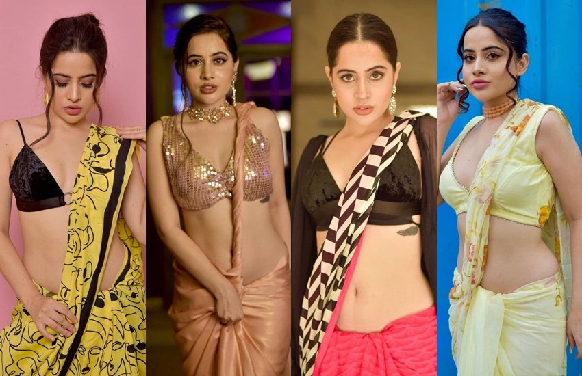 Yeh Rishta Kya Kehlata Hai: स्टार प्लस के हिट शो ये रिश्ता क्या कहलाता है से चर्चा में आने वालीं उर्फी जावेद (Urfi Javed) अकसर लाइमलाइट में रहती हैं। उर्फी जावेद सोशल मीडिया में काफी एक्टिव हैं और आए दिन अपनी तस्वीरें शेयर करती रहती हैं। हाल ही में उन्होंने साड़ी में अपनी फोटो पोस्ट की जिसपर फैंस के खूब कॉम्प्लिमेंट्स आए। हालांकि अपनी बोल्ड अदाओं के लिए चर्चित उर्फी कई बार डिजाइनर साड़ियों में अपनी अदाएं दिखा चुकी हैं। आइए डालें एक्ट्रेस के साड़ी लुक पर एक नजर: 