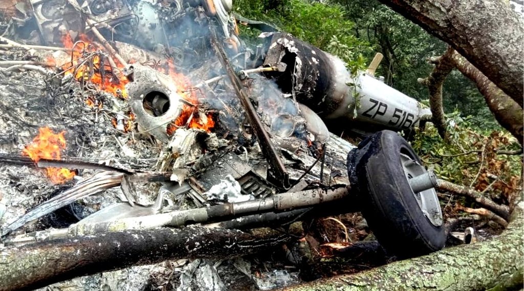 helicopter crashed, CDS bipin rawat