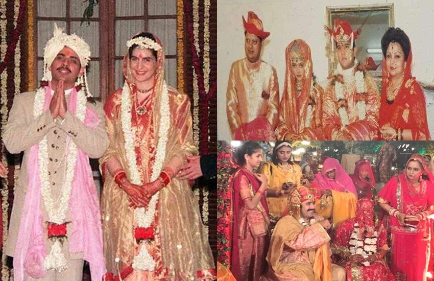 हाल ही में लालू प्रसाद यादव (Lalu Prasad yadav) और राबड़ी देवी (Rabri Devi) के बेटे तेजस्वी यादव (Tejashwi Yadav) की शादी हुई। बिहार के डिप्टी सीएम रहे तेजस्वी की शादी की तस्वीरें खूब वायरल हुईं। तेजस्वी के अलावा देश के कई राजनेता ऐसे हैं जिनकी शादी की तस्वीरें सोशल मीडिया में वायरल हैं। आइए देखें उनमें से कुछ चर्चित नेताओं की शादी की तस्वीरें: