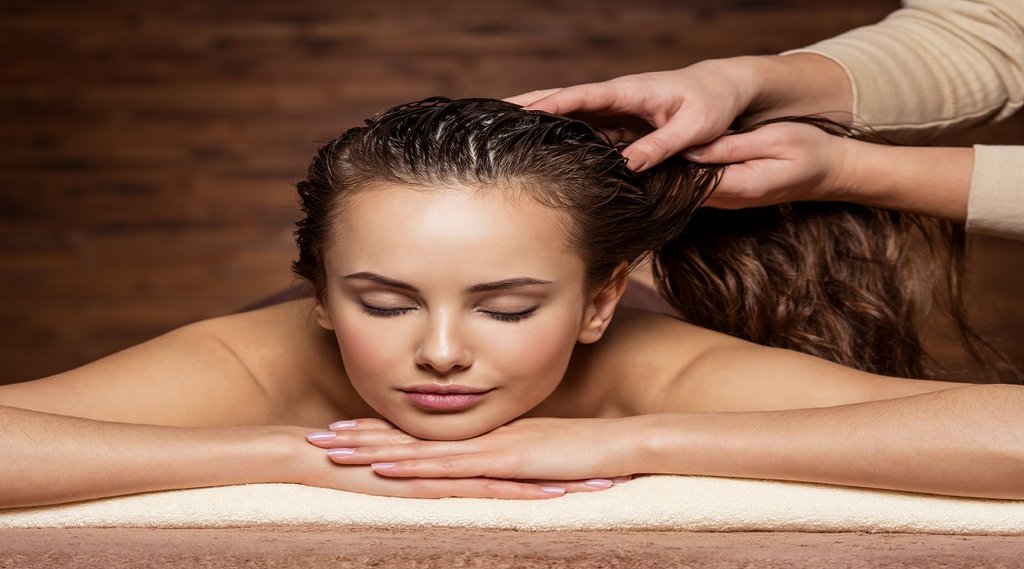 Hair oil massage