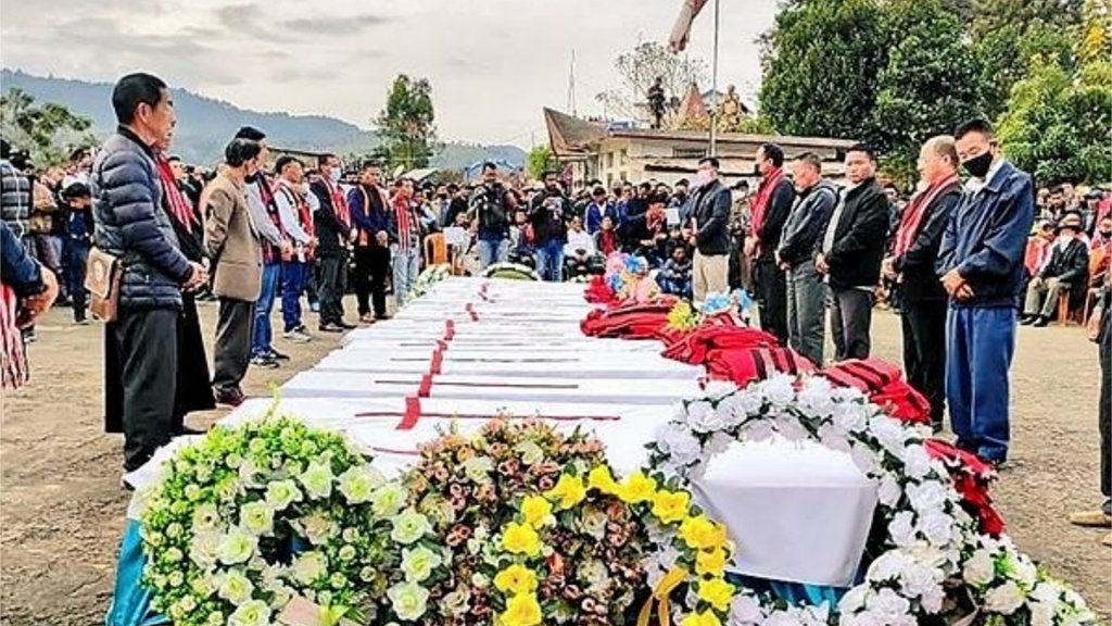नागालैंड में सुरक्षाबलों की गोलीबारी में 14 लोगों की मौत के बाद हालात काफी तनावपूर्ण हैं। (फोटो: पीटीआई) 