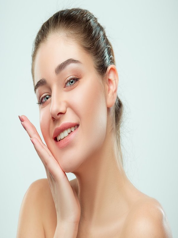 Beautiful Girl face. Perfect skin