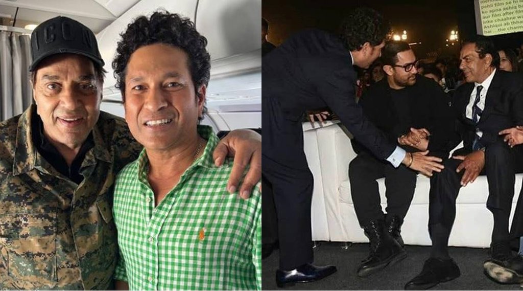 sachin-tendulkar-dharmendra-meets-on-flight-master-blaster-posts-photo-by-remembering-veeru-asked-question-from-virender-sehwag