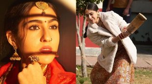 sara-ali-khan-playing-cricket-in-bridal-look-saif-ali-khan-daughter-shared-photo-from-set-of-akshay-kumar-starrer-film-atrangi-re