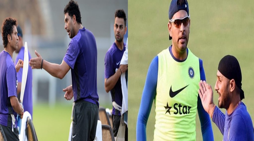 before-suresh-raina-virat-kohli-also-talked-about-ragging-incident-with-him-in-team-india-by-yuvraj-singh-harbhajan-singh-to-touch-feet-of-sachin-tendulkar