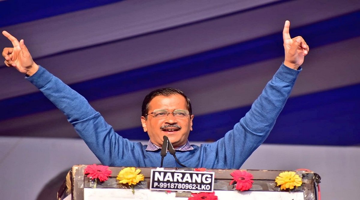 Arvind kejriwal in lucknow