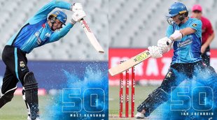 Big Bash League 2021-22 Adelaide Strikers vs Sydney Sixers Ian Cockbain Matt Renshaw