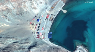 Ladakh, China, Building a bridge, Pangong Lake, Satellite images, Danger for India