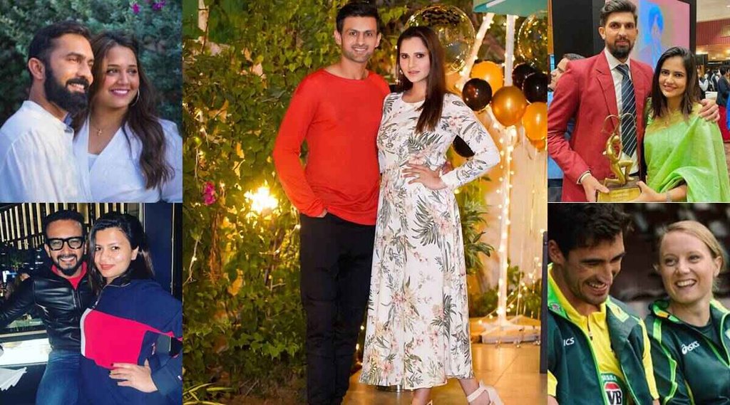Sania Mirza Shoaib Malik, Dinesh karthik Dipika Pallikal, Ishant Sharma Pratima Singh, Kedar Jadhav Snehal, Mitchell Starc Alyssa Healy