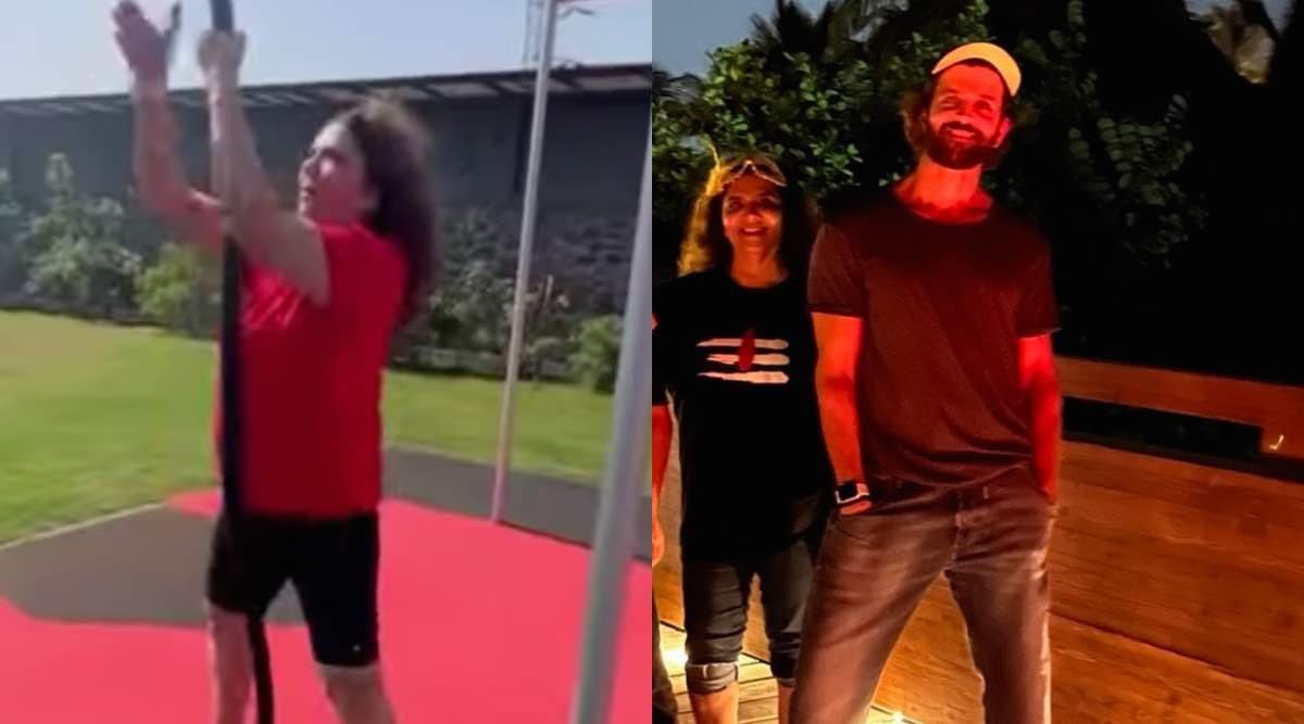 Hrithik Roshan and his mother Pinky Roshan