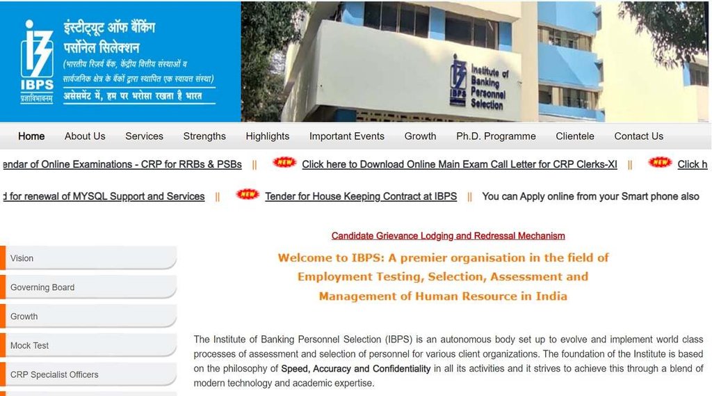IBPS exam calendar 2022-23