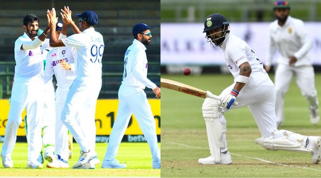 IND vs SA 3rd Test Cape Town Day 1 Stumps Virat Kohli Jasprit Bumrah