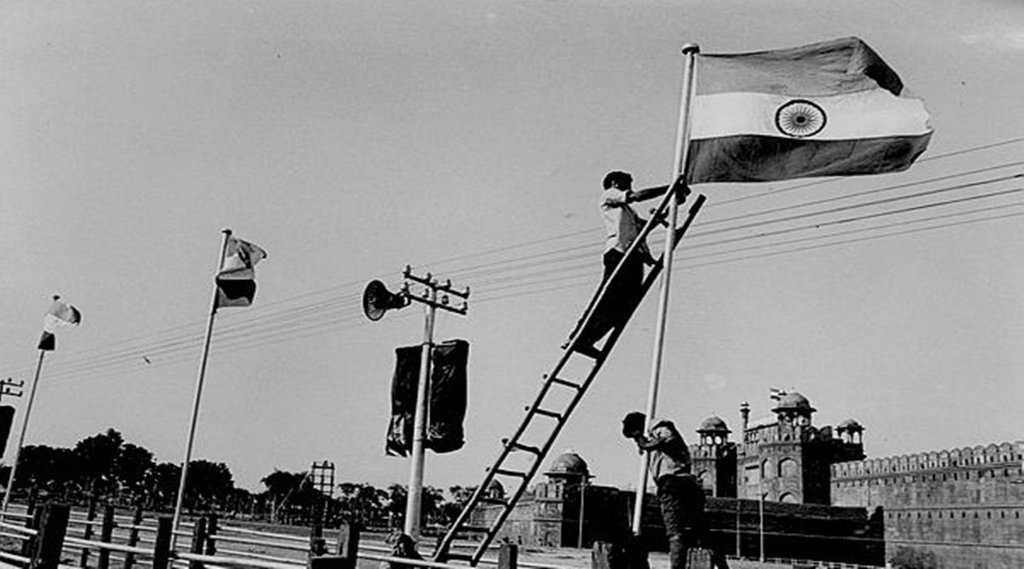 1993 की तस्वीर, लालकिले के सामने स्वतंत्रता दिवस की तैयारी। फोटो- आरके दयाल