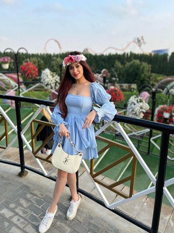 JANNAT ZUBAIR IB BLUE DRESS