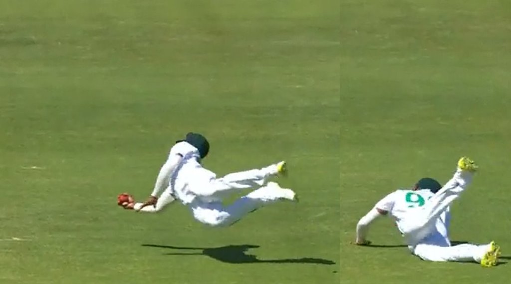 keegan petersen catch cheteshwar pujara sunil gavaskar Tabraiz Shamsi Watch Video