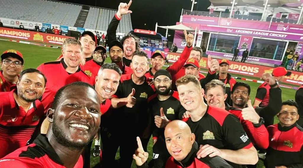 Legends League Cricket | World Giants | Asia Lions | Kevin Pietersen | Daren Sammy | Watch Video