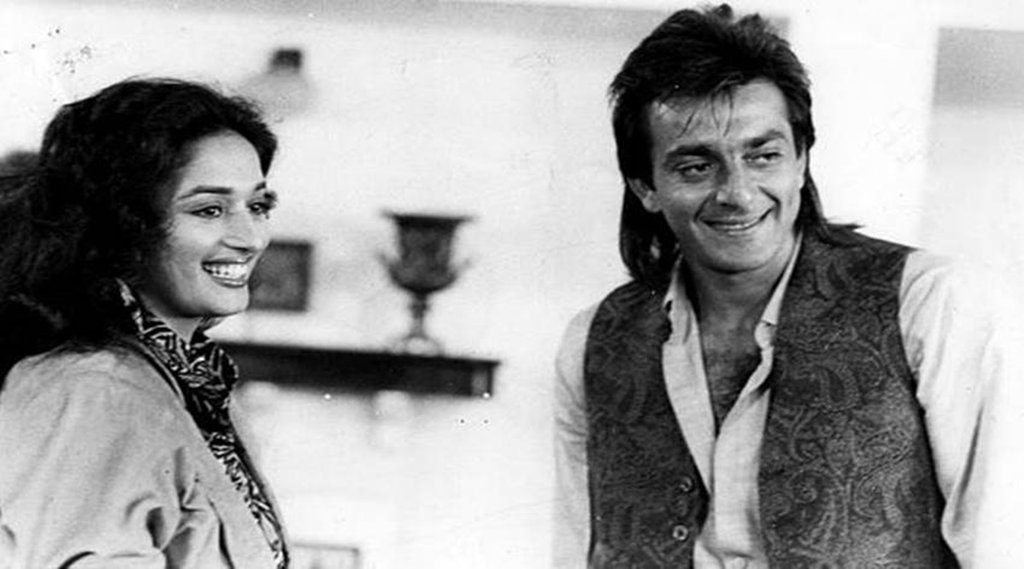 Madhuri Dixit and Sanjay Datt