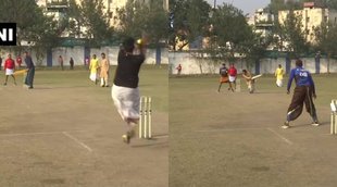 Madhya Pradesh Bhopal Dhoti Kurta Cricket Match Mundu Commentary Sanskrit language Maharishi Vedic Parivar Watch Video