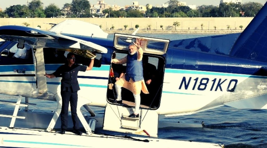 Modi seaplane travel,SPG security