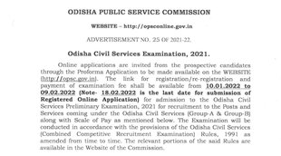 OPSC, OPSC Job 2022, Sarkari Naukri 2022