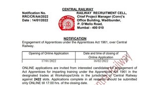 Railway Jobs, Railway Vacancy 2022, Indian Railway