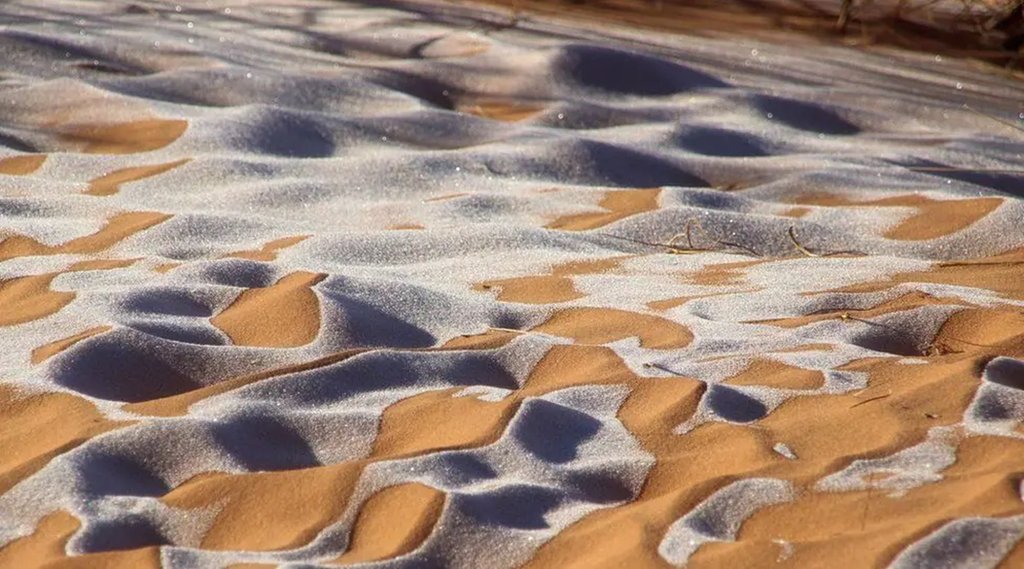 World hottest desert Sahara in Cold wave