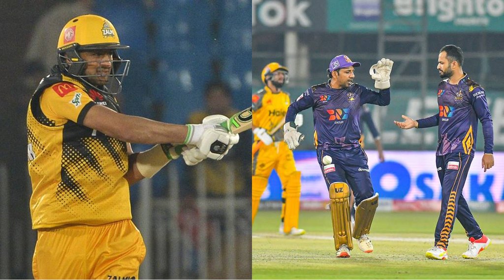 Shoaib Malik Peshawar Zalmi, Pakistan Super league 2022, PSL 2022 Shoaib Malik, Peshawar Zalmi, Sarfaraz Khan Quetta Gladiators