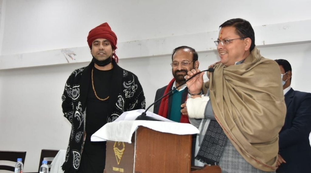 uttarakhand election 2022, jubin nautiyal , pushkar singh dhami, bjp
