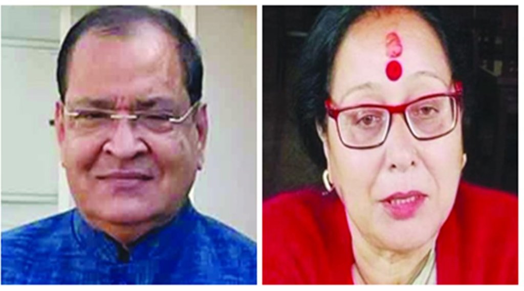 यशपाल आर्य, भाजपा से कांग्रेस में। सरिता आर्य कांग्रेस से भाजपा में। फाइल फोटो।