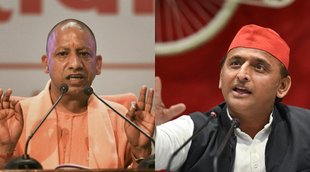 Akhilesh photo| Akhilesh Photo With Yogi| Yogi Vs Akhilesh Photo PTI