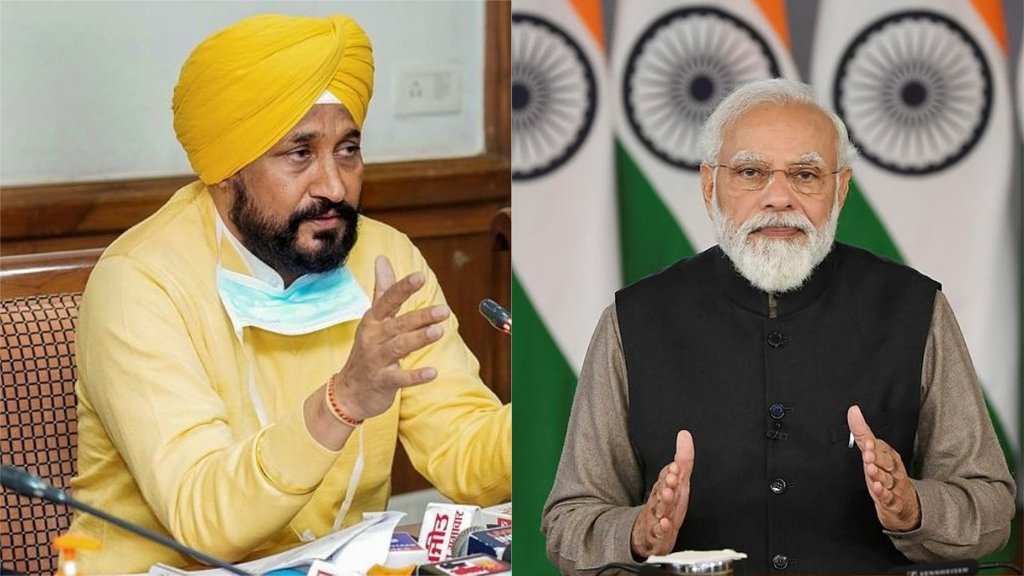 पंजाब के मुख्यमंत्री चरणजीत सिंह चन्नी ने सरदार पटेल का जिक्र कर प्रधानमंत्री मोदी पर निशाना साधा। (फोटो : पीटीआई)  