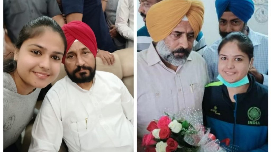 शतरंज चैम्पियन मलिका हांडा मुख्यमंत्री चन्नी समेत कई मंत्रियों से मिलकर मदद की गुहार लगा चुकी हैं। (फोटो: ट्विटर/ MalikaHanda)