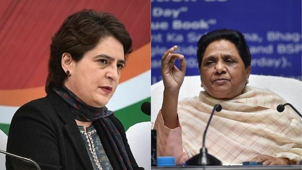 रविवार को बसपा सुप्रीमो मायावती ने ट्वीट कर प्रियंका गांधी पर पलटवार किया। (फोटो: पीटीआई)